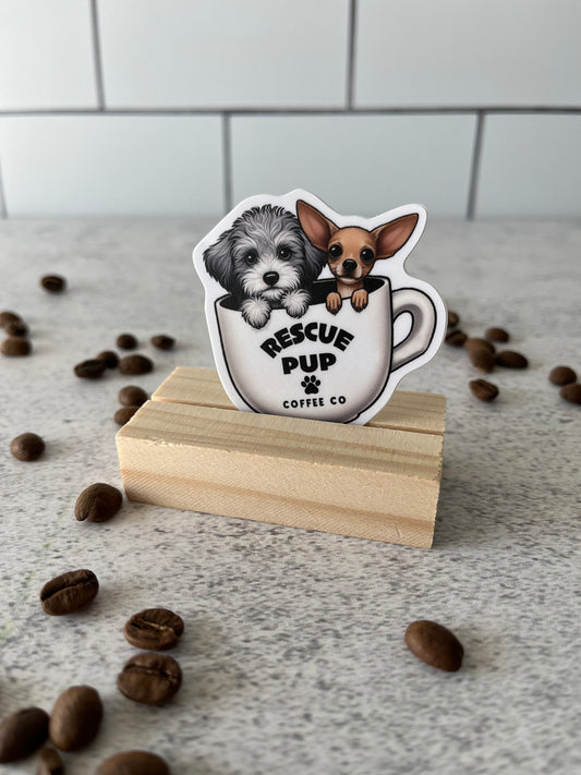 Rescue Pup Coffee Co. Sticker