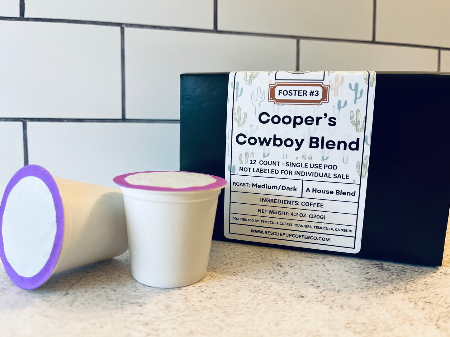 Single Use Pod Cooper's Cowboy Blend (12 Count - Single Use Pods) – Rescue Pup Coffee Co.